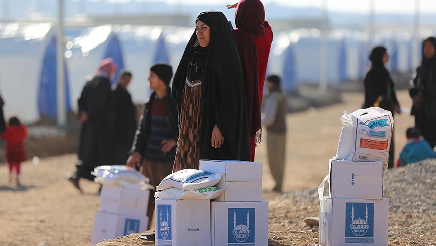 Providing aid to the people of Mosul